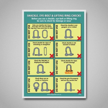 Poster - Shackle, Eye-bolt, Lifting Ring Checks