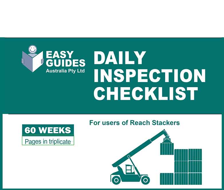 Pre start Daily Inspection Checklist for Reach Stacker Forklift ...